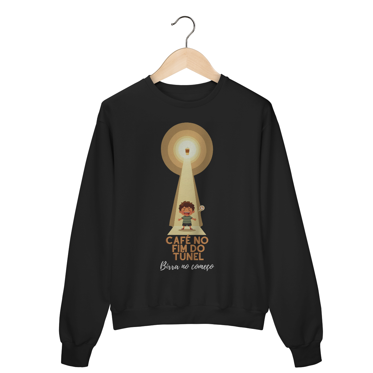 Nome do produto: Moletm Fechado Quality | Café no fim do túnel