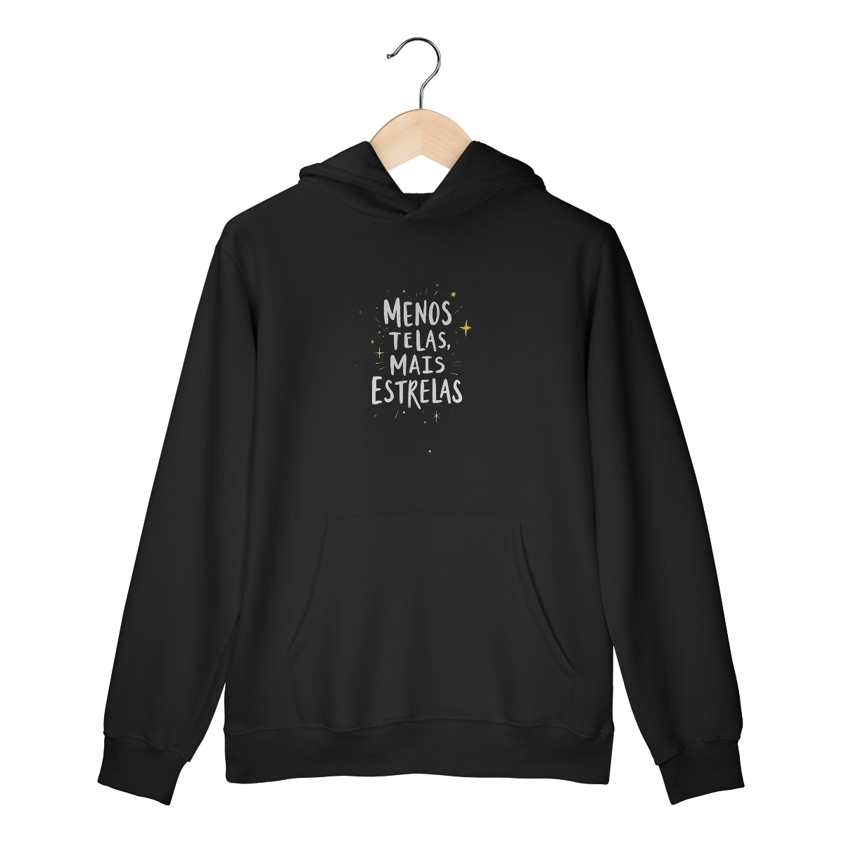 Nome do produto: Moletom Canguru | Menos Telas, Mais Estrelas