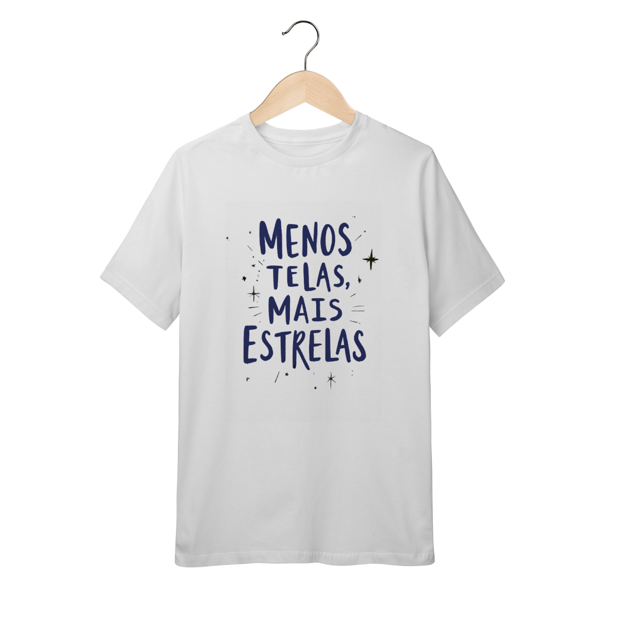 Nome do produto: Camiseta Infantil 10 a 14 | Menos Telas, Mais Estrelas