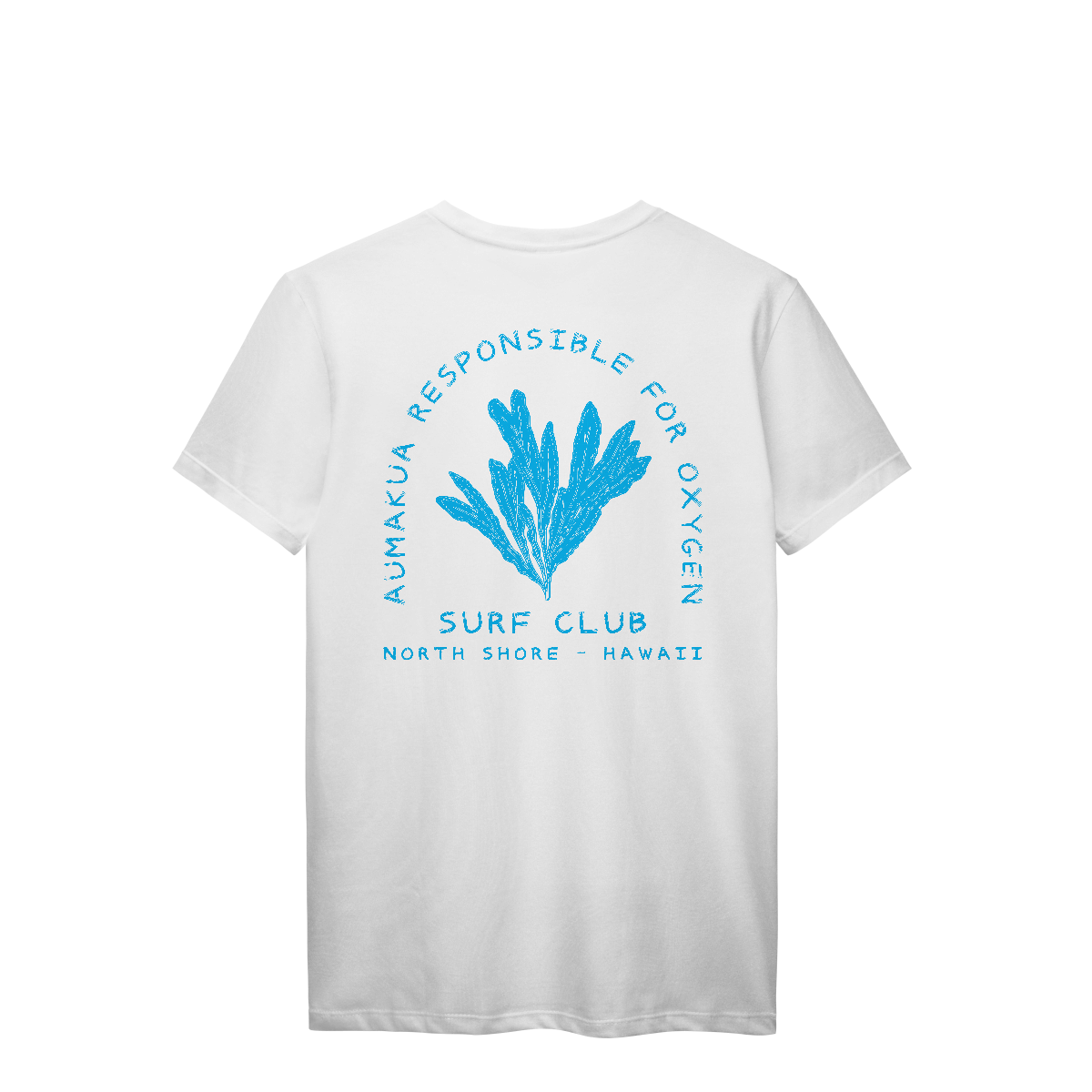 Camiseta Manga Curta Branca Algas