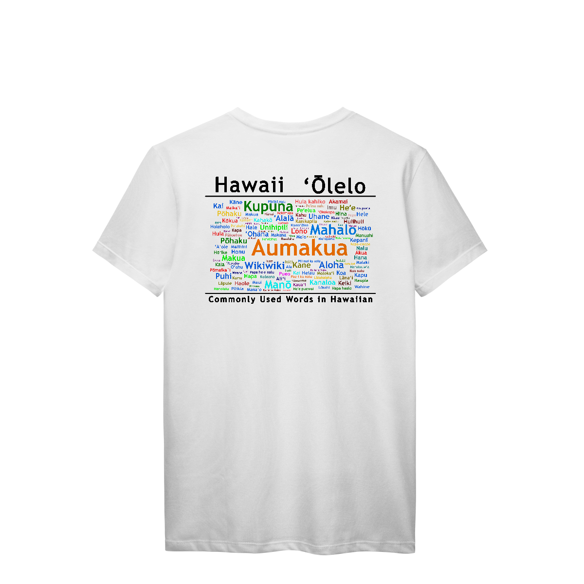 Camiseta Manga Curta Branco Olelo Cores