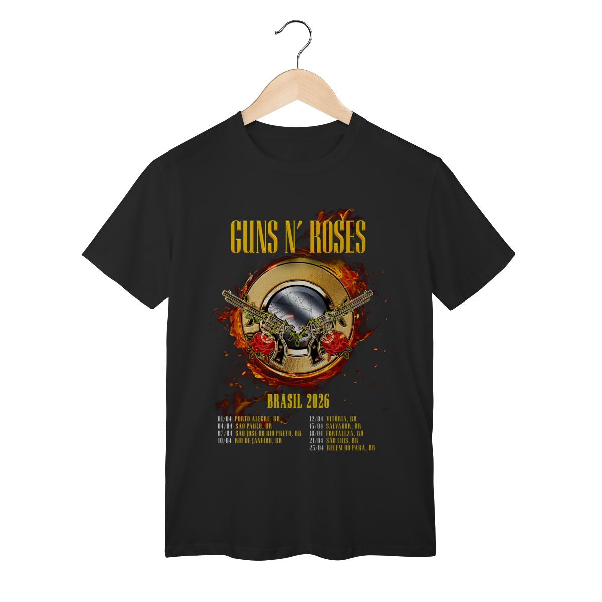 Camiseta - Guns N' Roses Brasil 2026