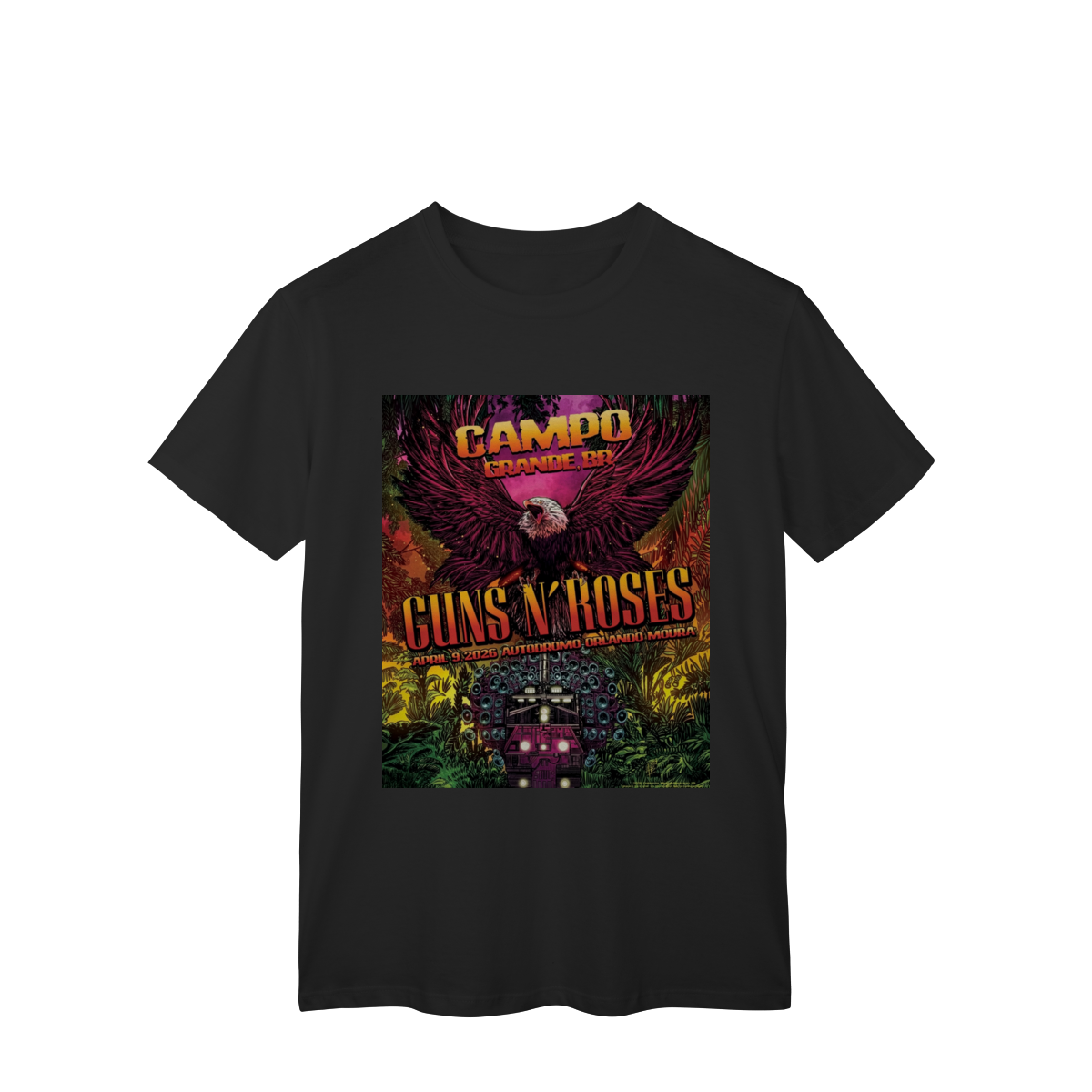 Camiseta - Guns N' Roses Campo Grande 2026