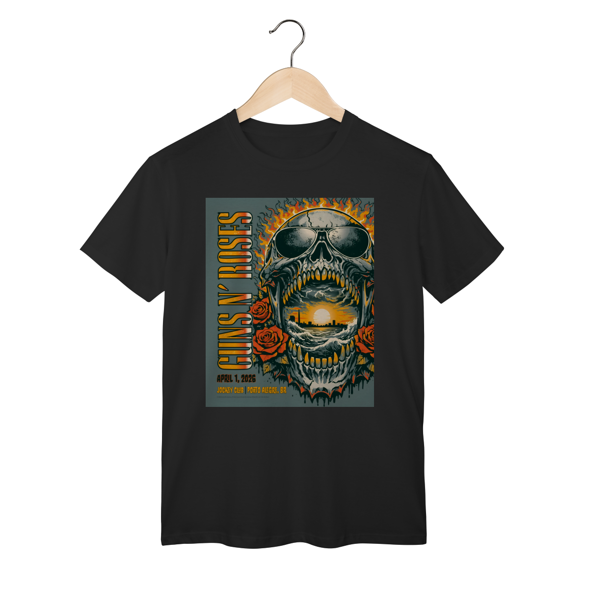 Nome do produto: Camiseta - Guns N\' Roses Porto Alegre 2026