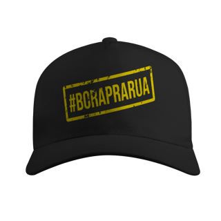 Boné em tecido e tela traseira #boraprarua