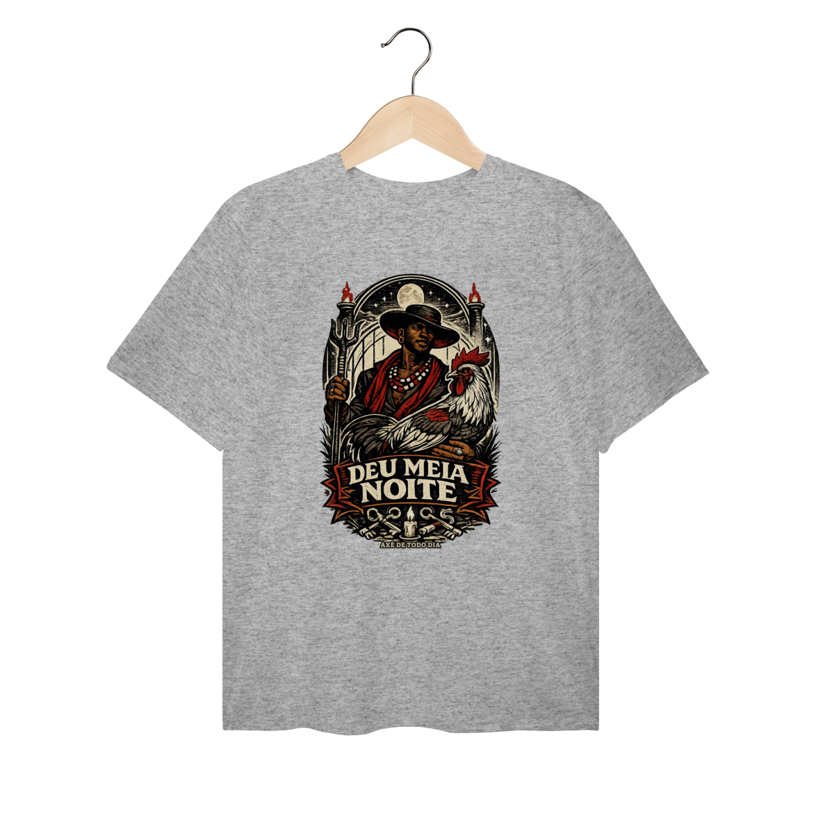 Camiseta Plus Size - Deu Meia Noite