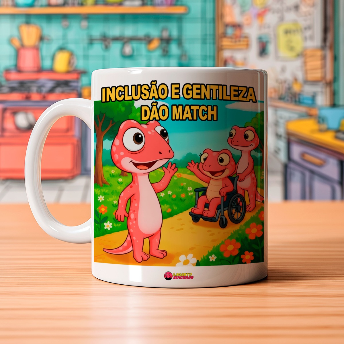 Caneca - Inclusão e gentileza dão match