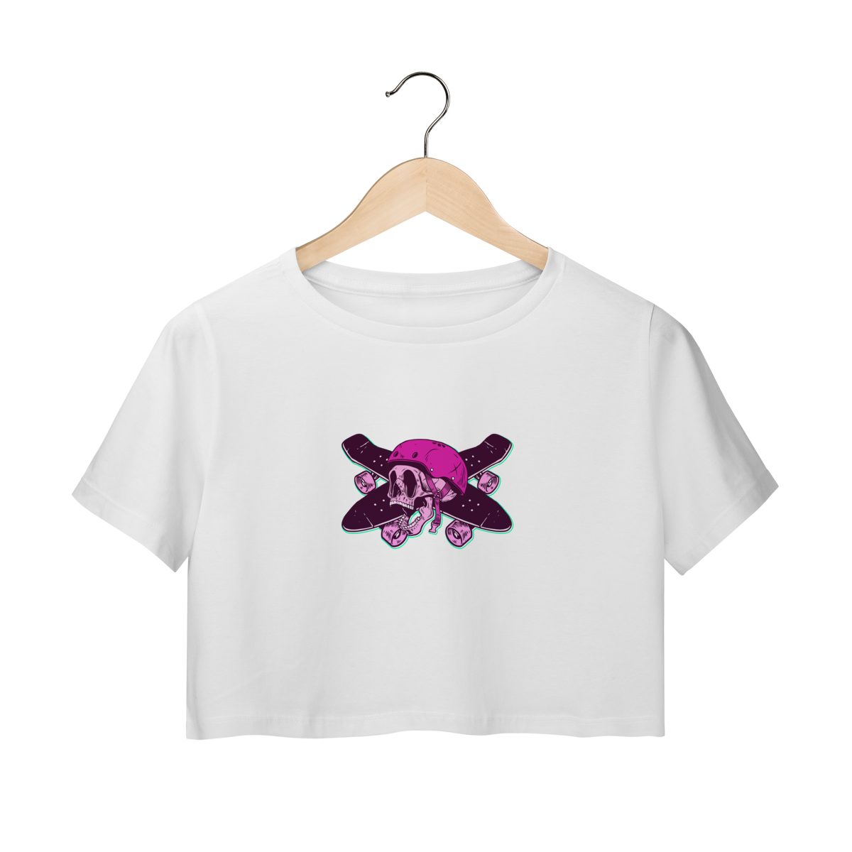 Nome do produto: Skull - skate - Cropped 
