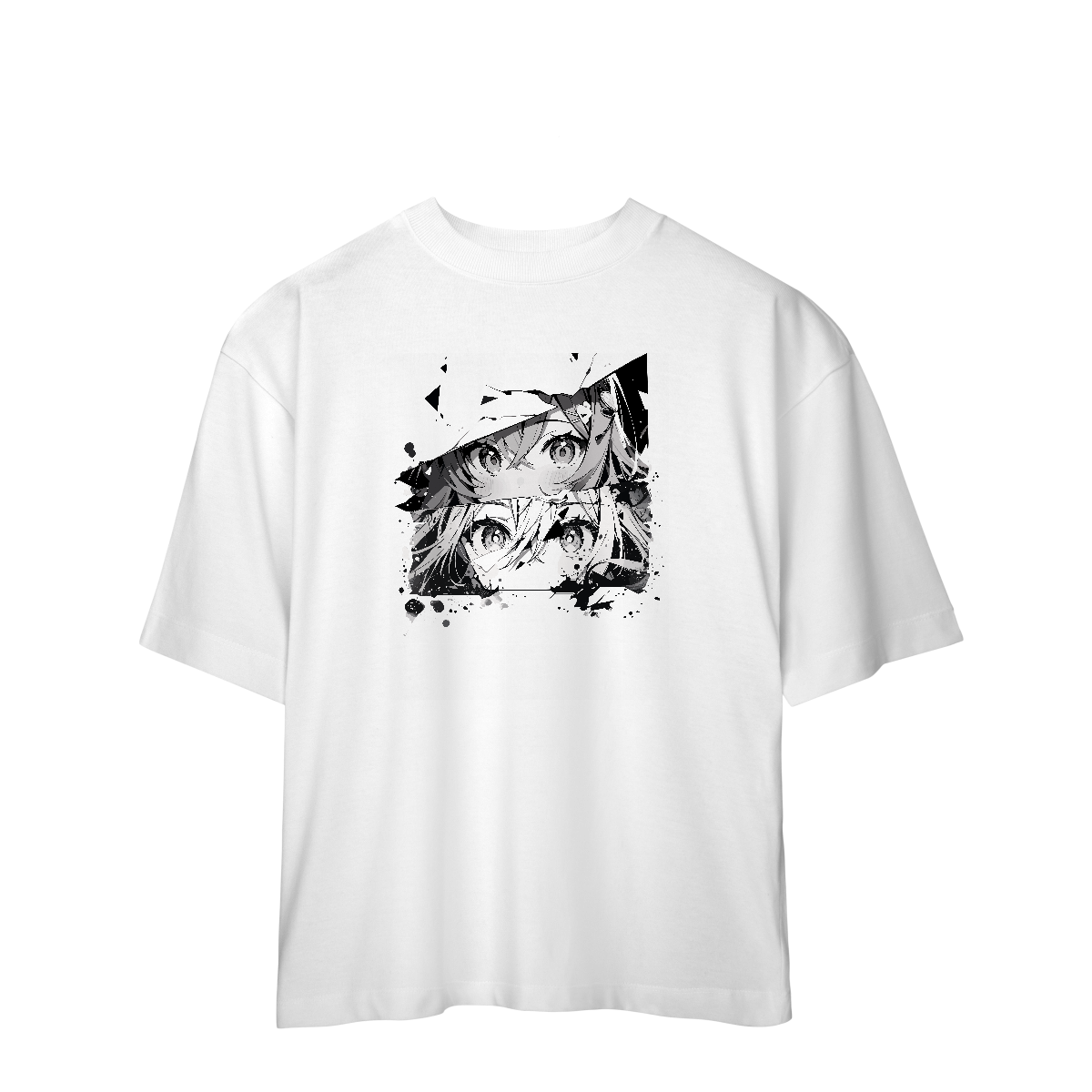 Camisa Oversized Rostos Anime