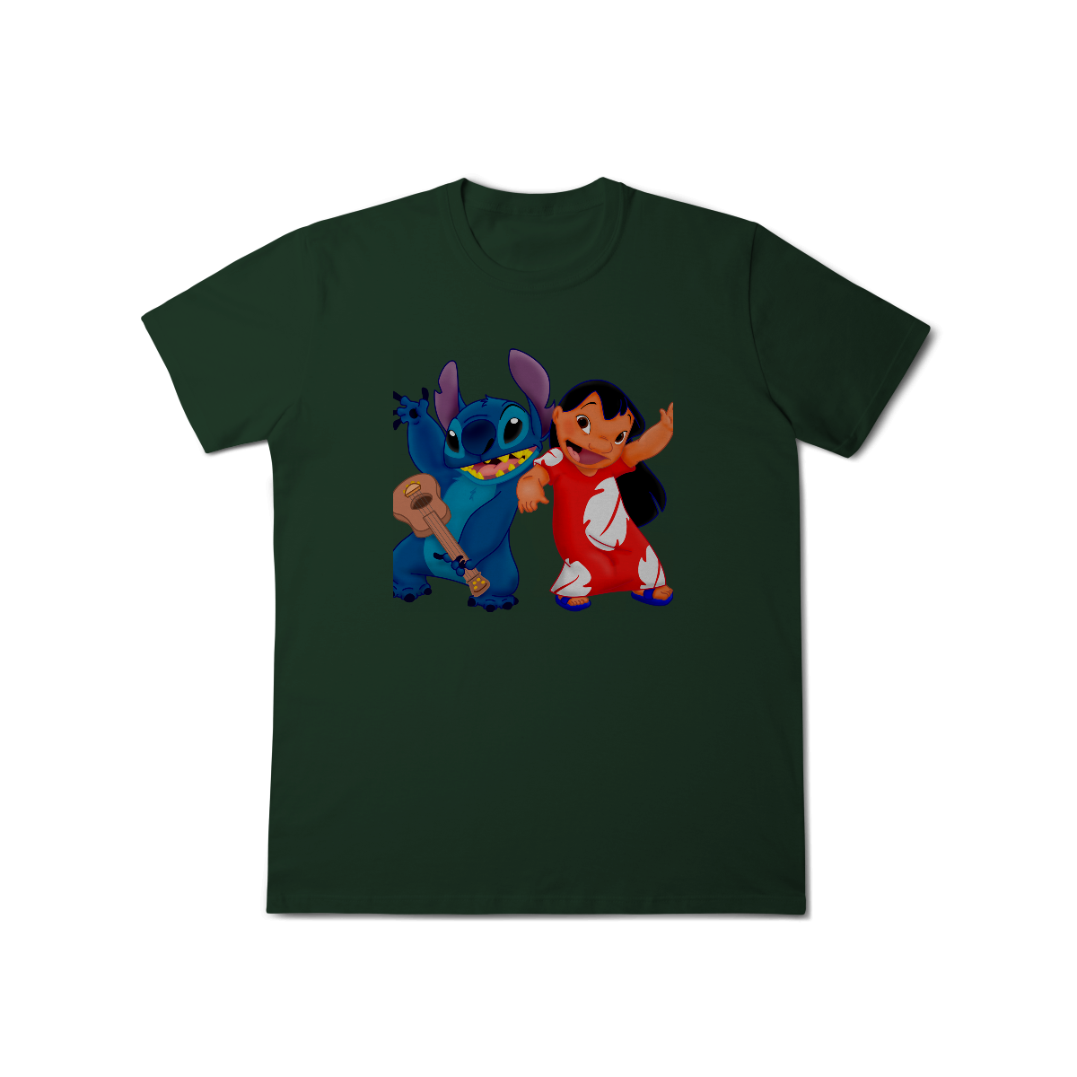 Camisa T-Shirt Classic Lilo e stitch Music