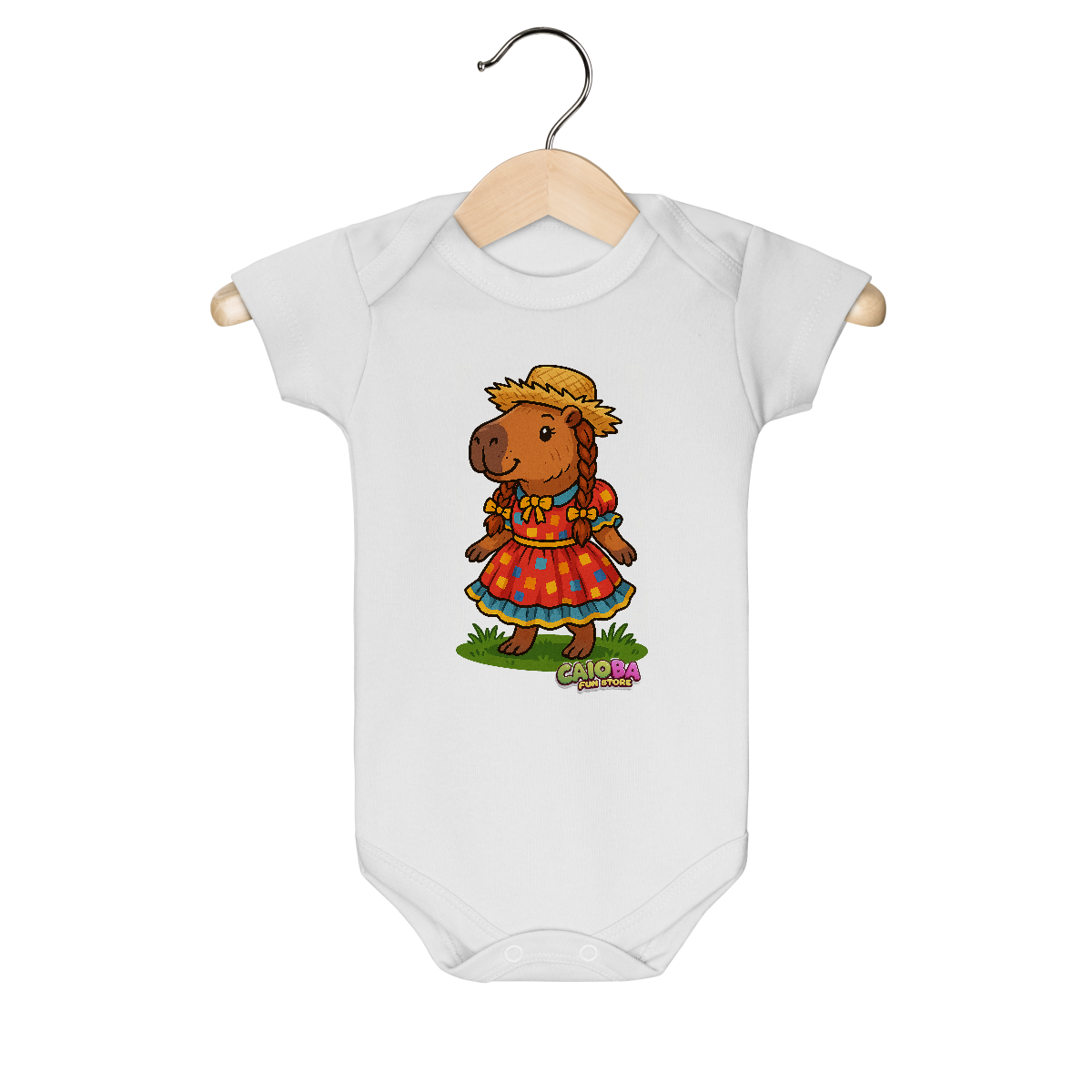 Body Infantil Capivara Caipira menina