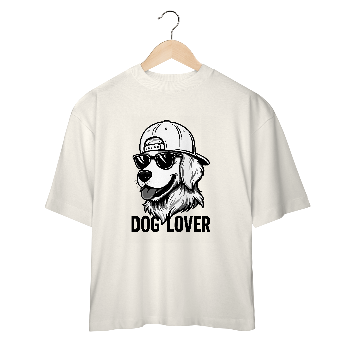 Camiseta Oversized Doglover – Golden Retriever