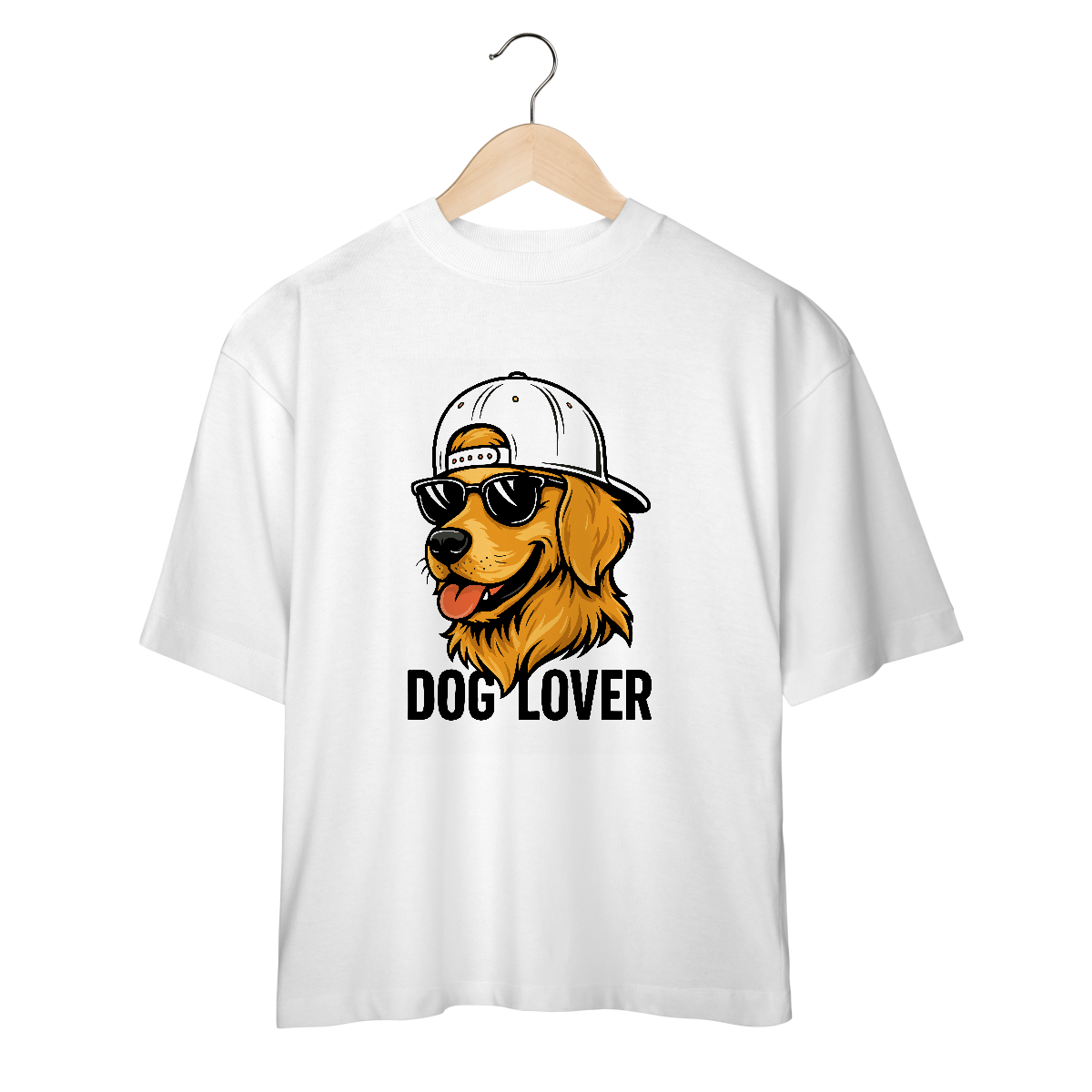 Camiseta Oversized Doglover – Golden Retriever