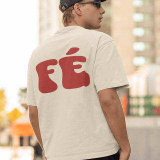 Camiseta Oversized Lisa+Marca Vermelho/Frente e Costa