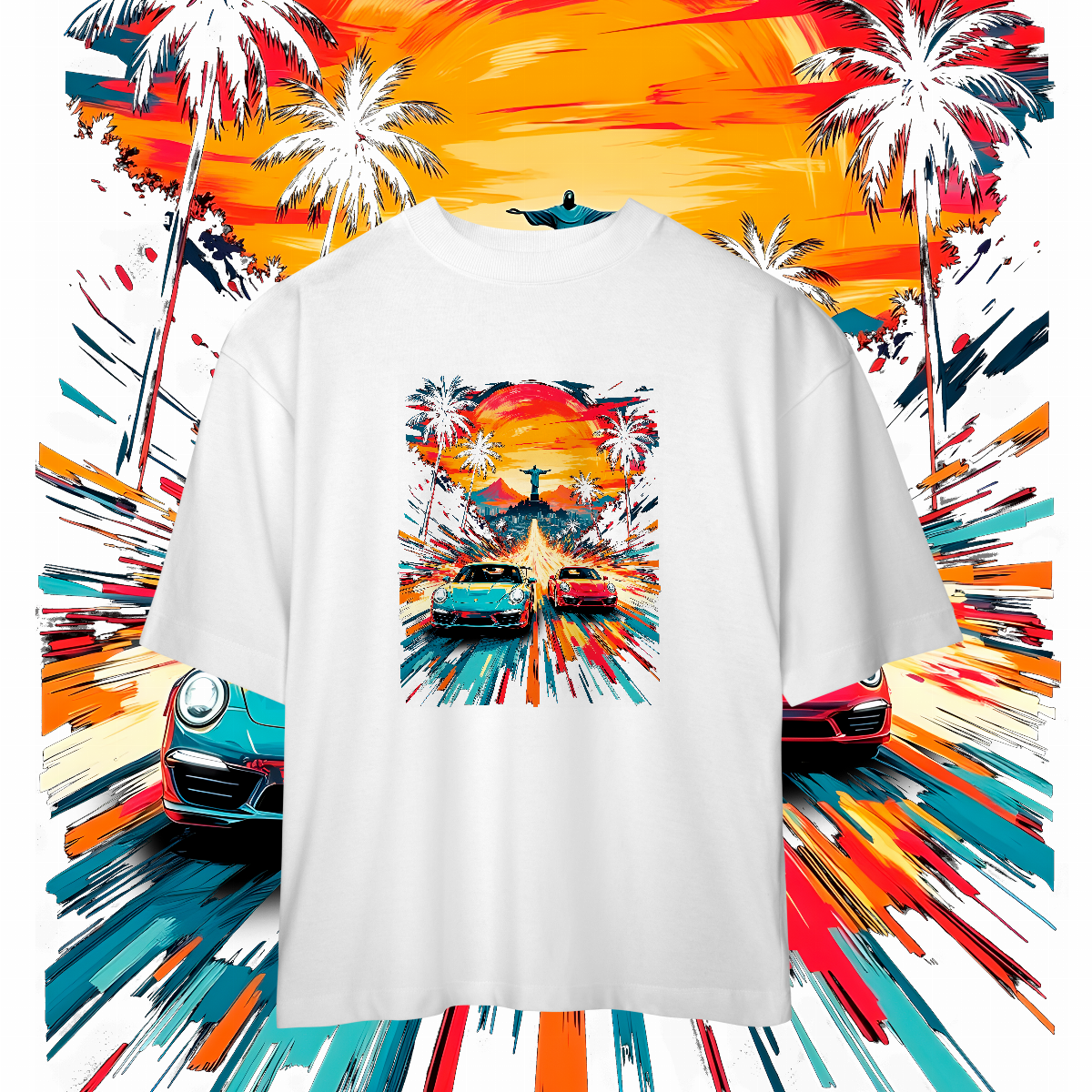 Camiseta Oversized - Racha no Rio - STT004