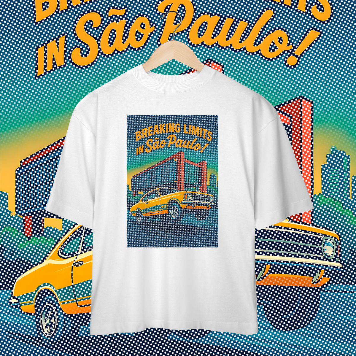 Camiseta Oversized - Breaking Limits in São Paulo - STT006