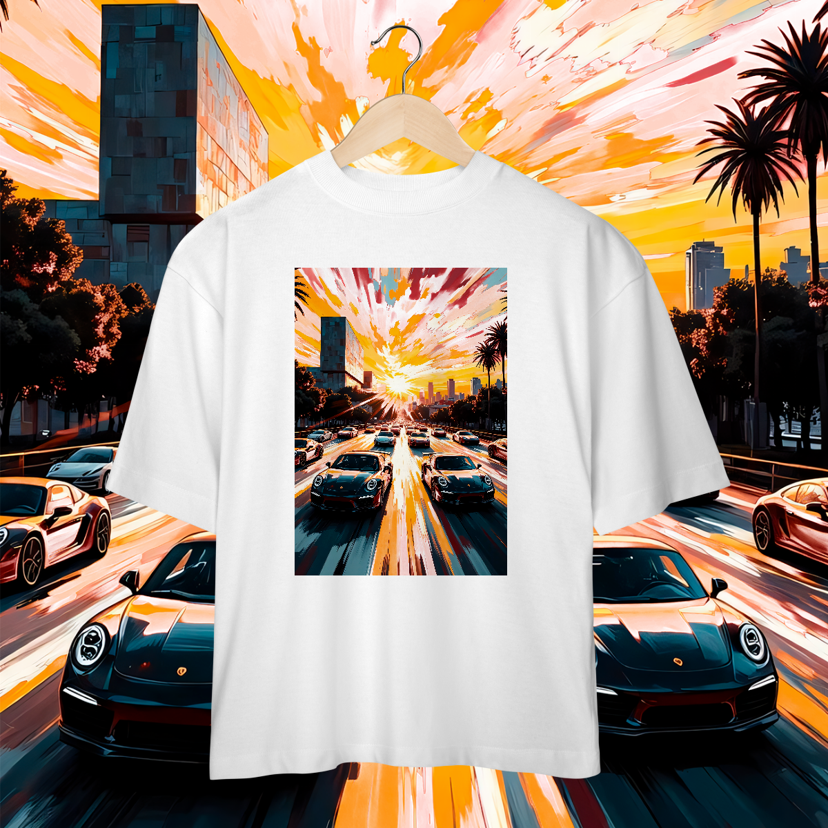 Camiseta Oversized - Comboio na 23 - STT009