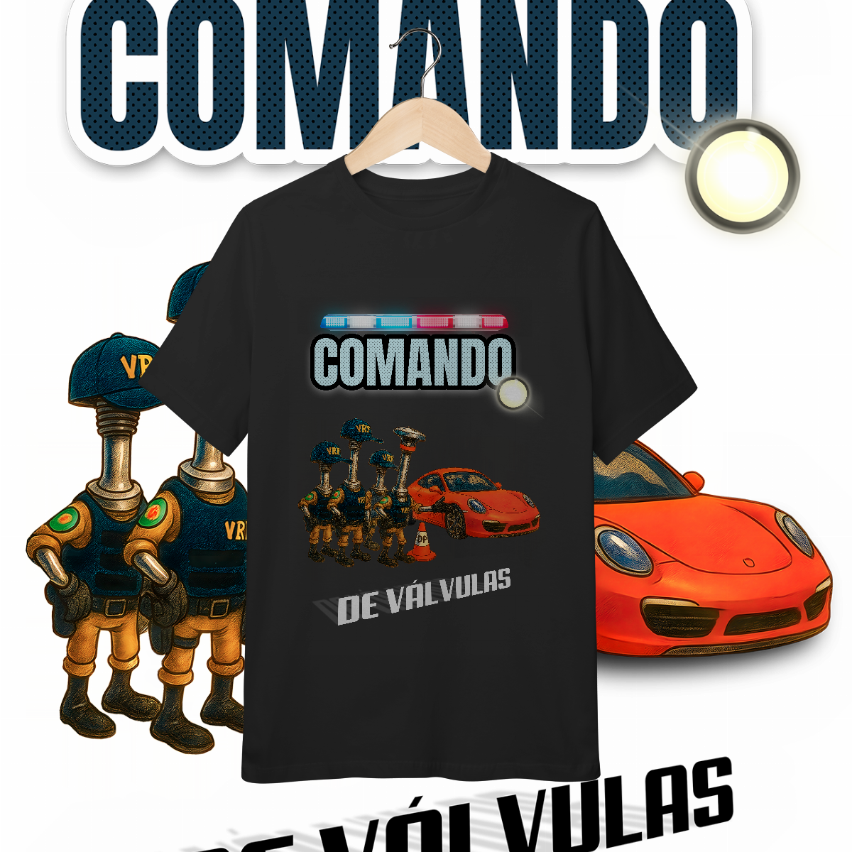 Camiseta Inf (10 a 14) - Comando... de Válvulas - STT011