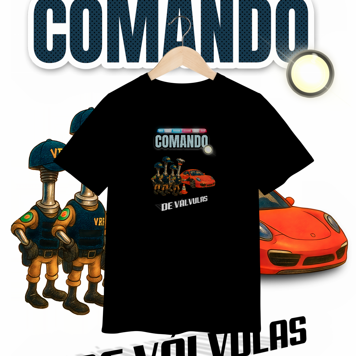 Camiseta Inf (2 a 8) - Comando... de Válvulas - STT011