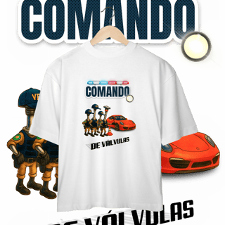 Camiseta Oversized - Comando... de Válvulas - STT011