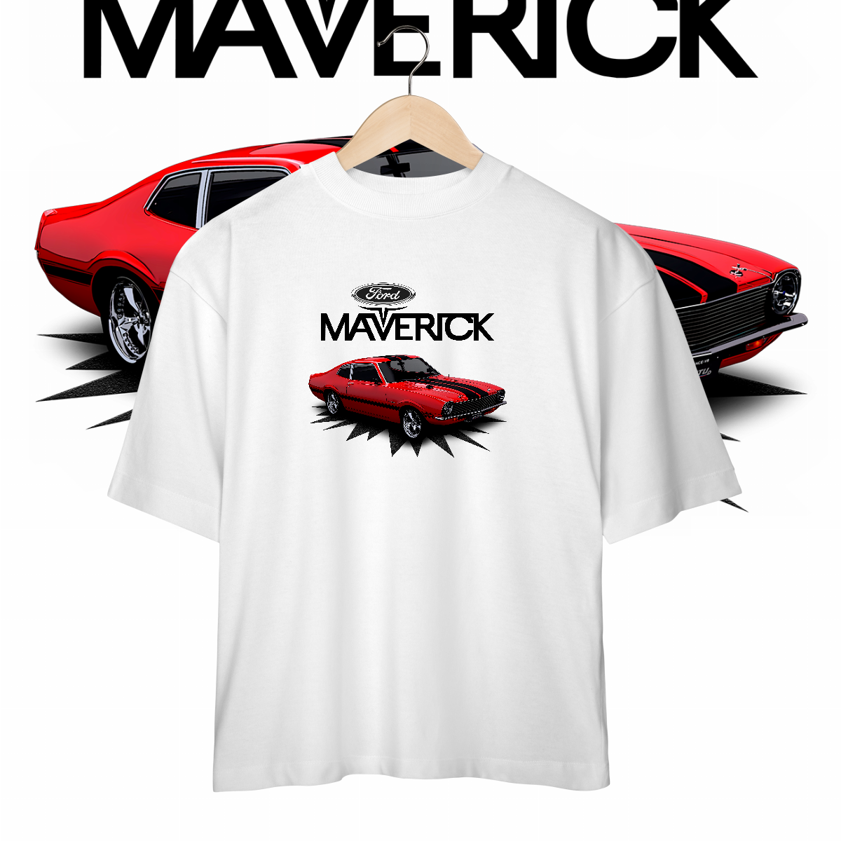 Camiseta Oversized - Maverick de Revista - STT016