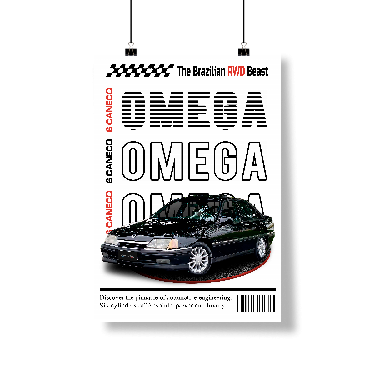 Poster Retrato - Omega de Revista - STT020