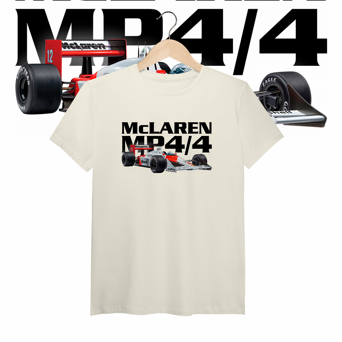 Camiseta Pima - MP4/4 Ayrton Senna - STT012