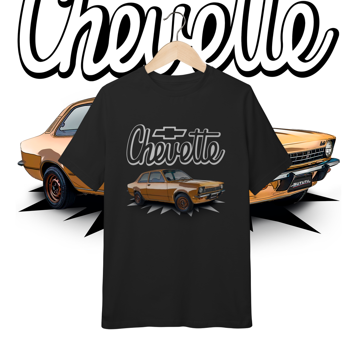 Camiseta Inf (10 a 14) - Chevette de Revista - STT008