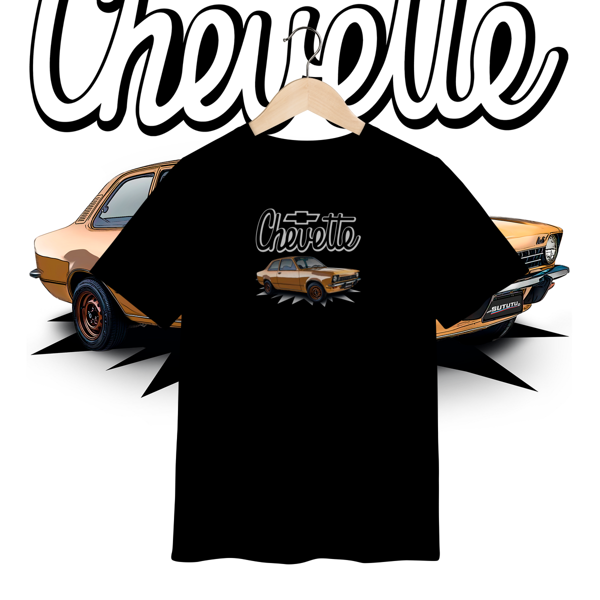 Camiseta Inf (2 a 8) - Chevette de Revista - STT008