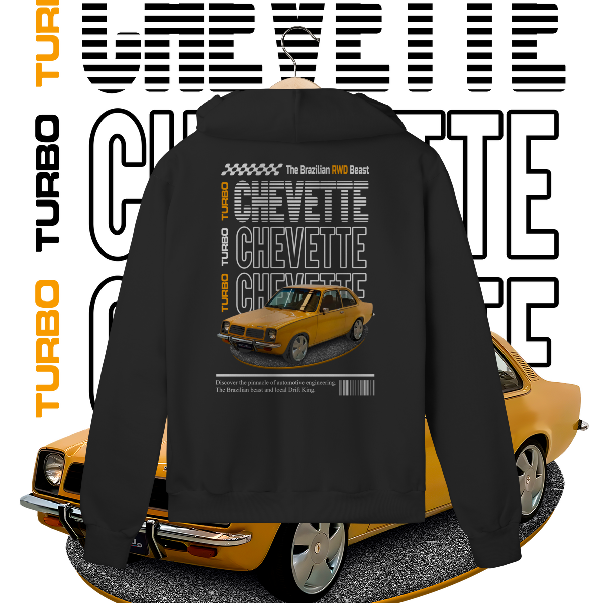 Moletom com Zíper Prime - Chevette de Revista - STT008