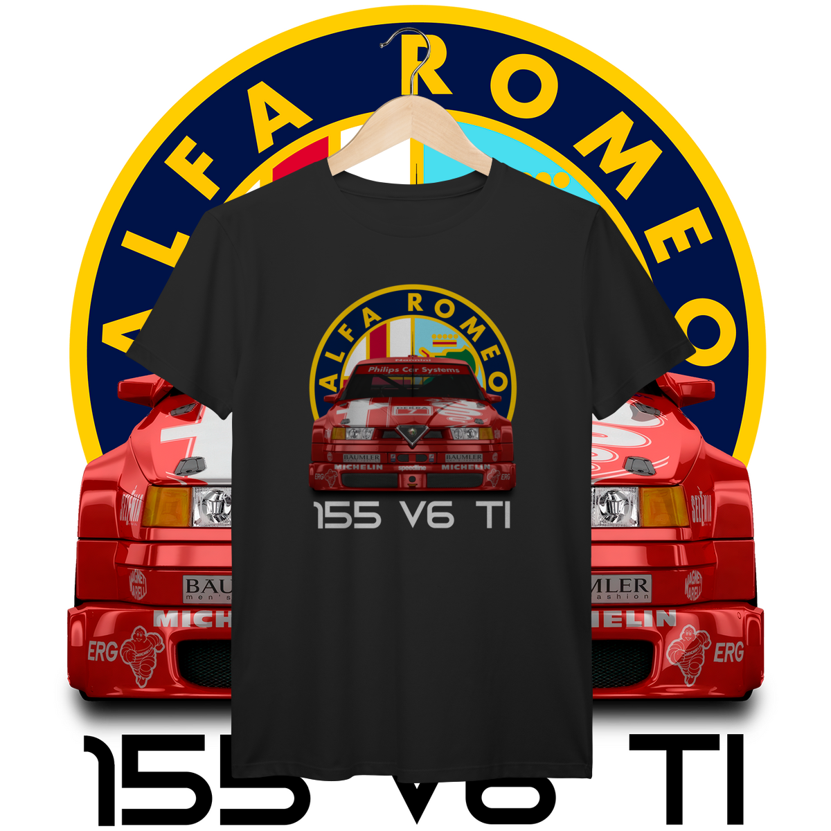 Camiseta Prime - Alfa Romeo 155 V6 TI DTM - STT022