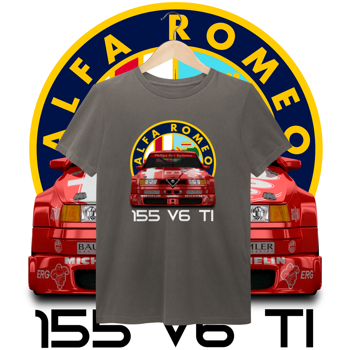 Camiseta Estonada - Alfa Romeo 155 V6 TI DTM - STT022