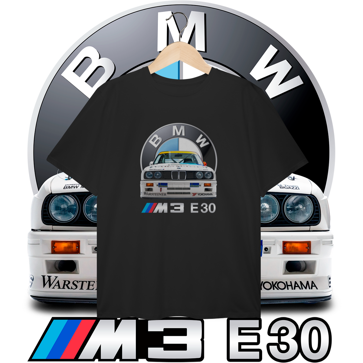 Camiseta Plus Size - BMW M3 E30 DTM - STT025