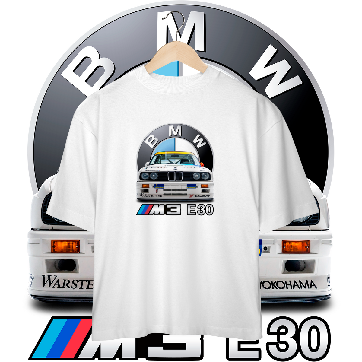 Camiseta Oversized - BMW M3 E30 DTM - STT025