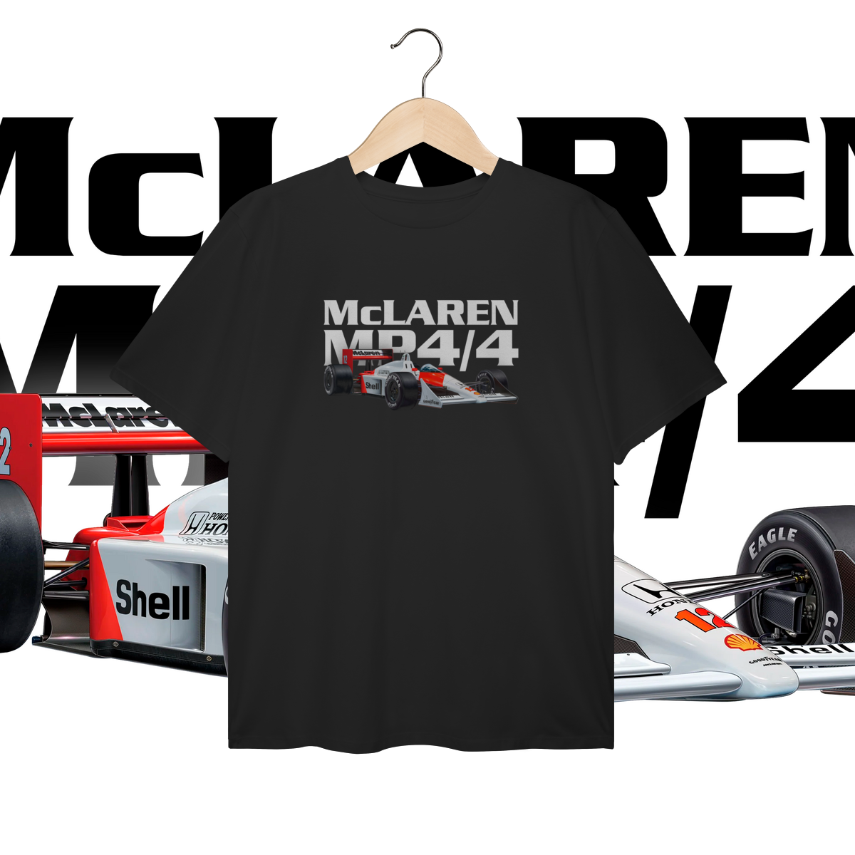 Camiseta Plus Size - MP4/4 Ayrton Senna - STT012