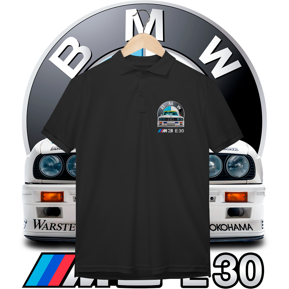 Polo Masculina Prime - BMW M3 E30 DTM - STT025