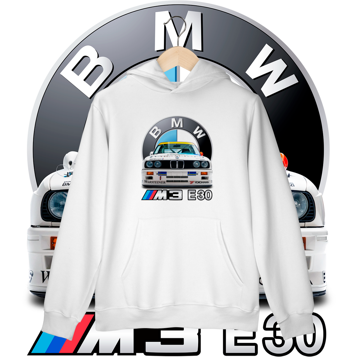 Moletom Canguru Prime - BMW M3 E30 DTM - STT025