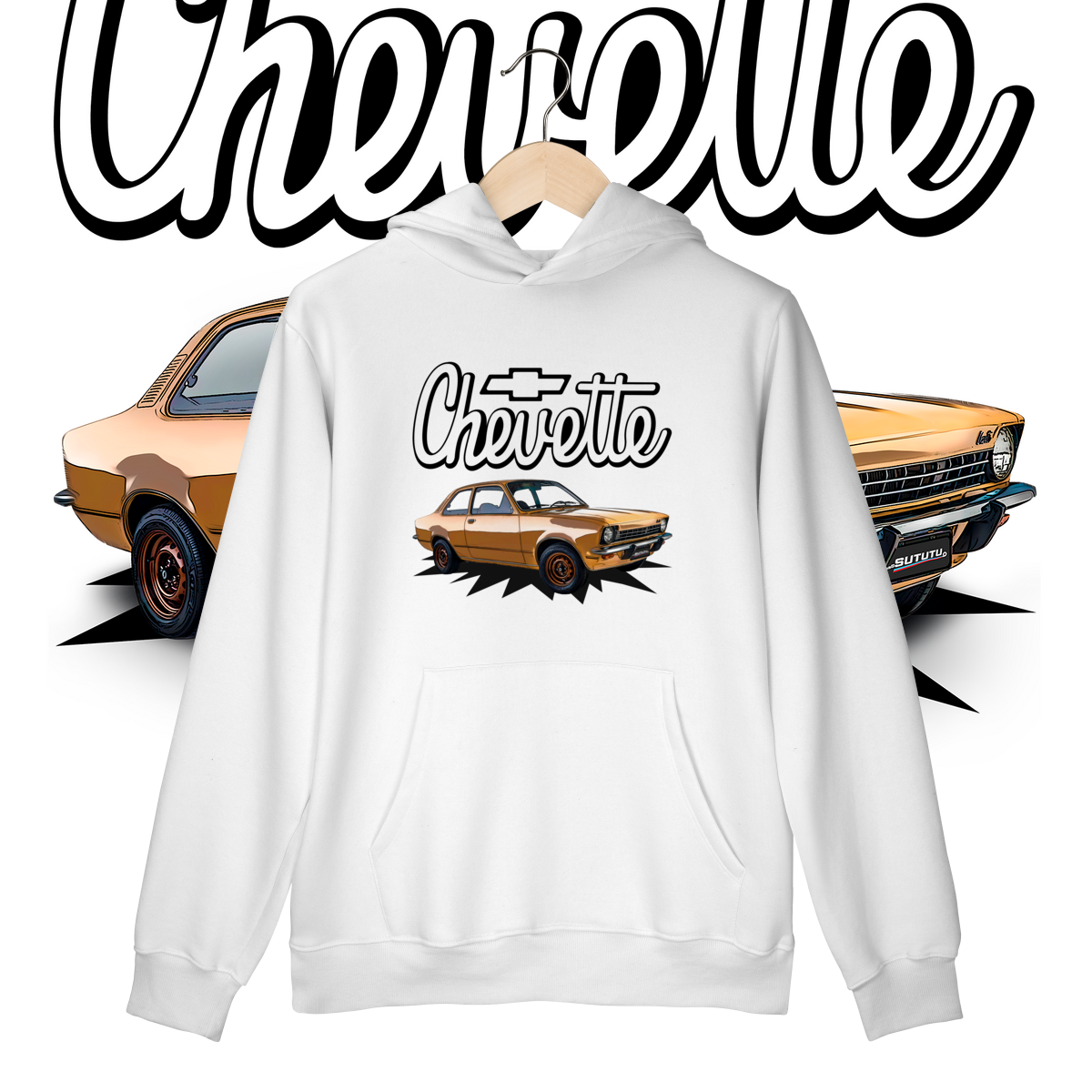 Moletom Canguru Prime - Chevette de Revista - STT008