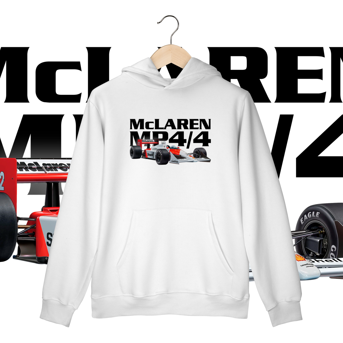 Moletom Canguru Prime - MP4/4 Ayrton Senna - STT012