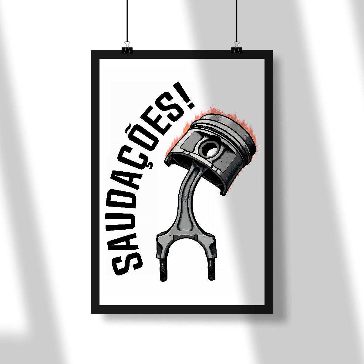 Poster Retrato - Saudações da Biela - STT002