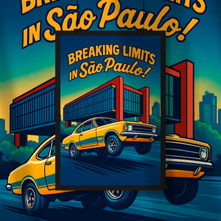 Poster Retrato - Breaking Limits in São Paulo - STT006