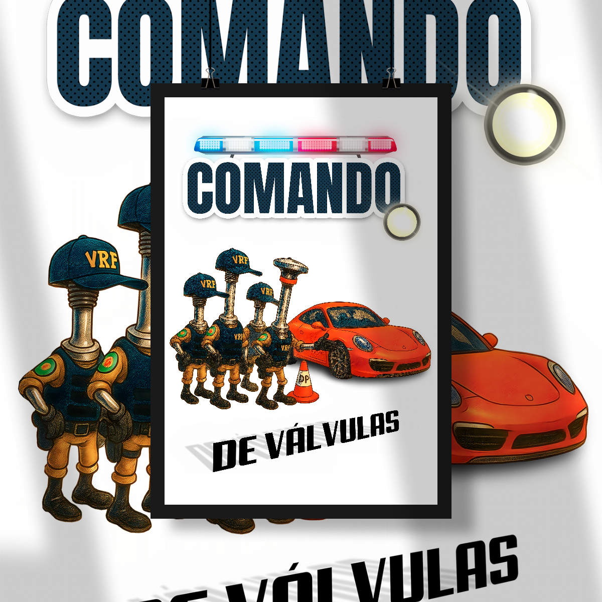 Poster Retrato - Comando... de Válvulas - STT011