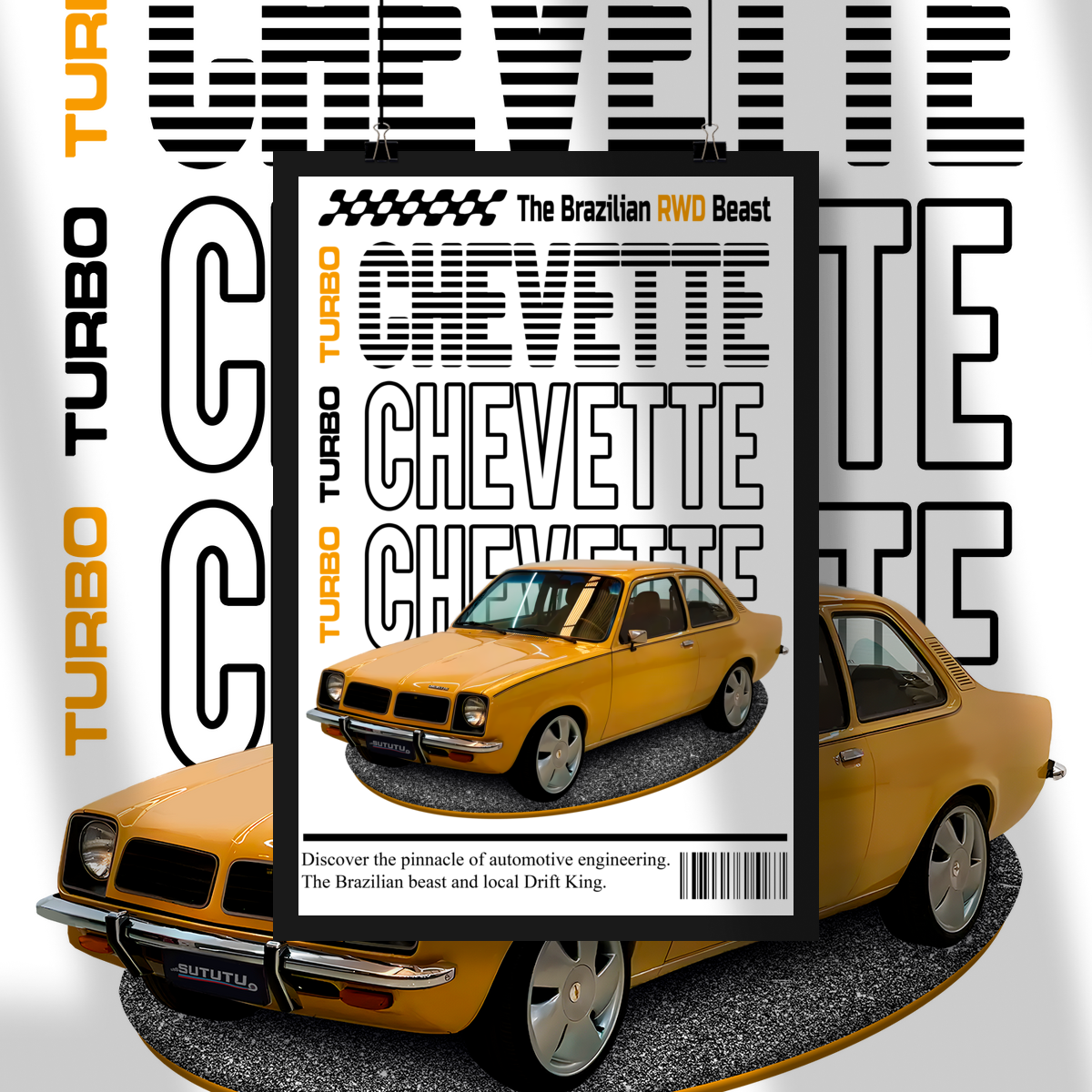 Poster Retrato - Chevette de Revista - STT008