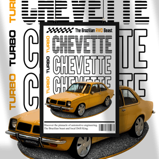 Poster Retrato - Chevette de Revista - STT008