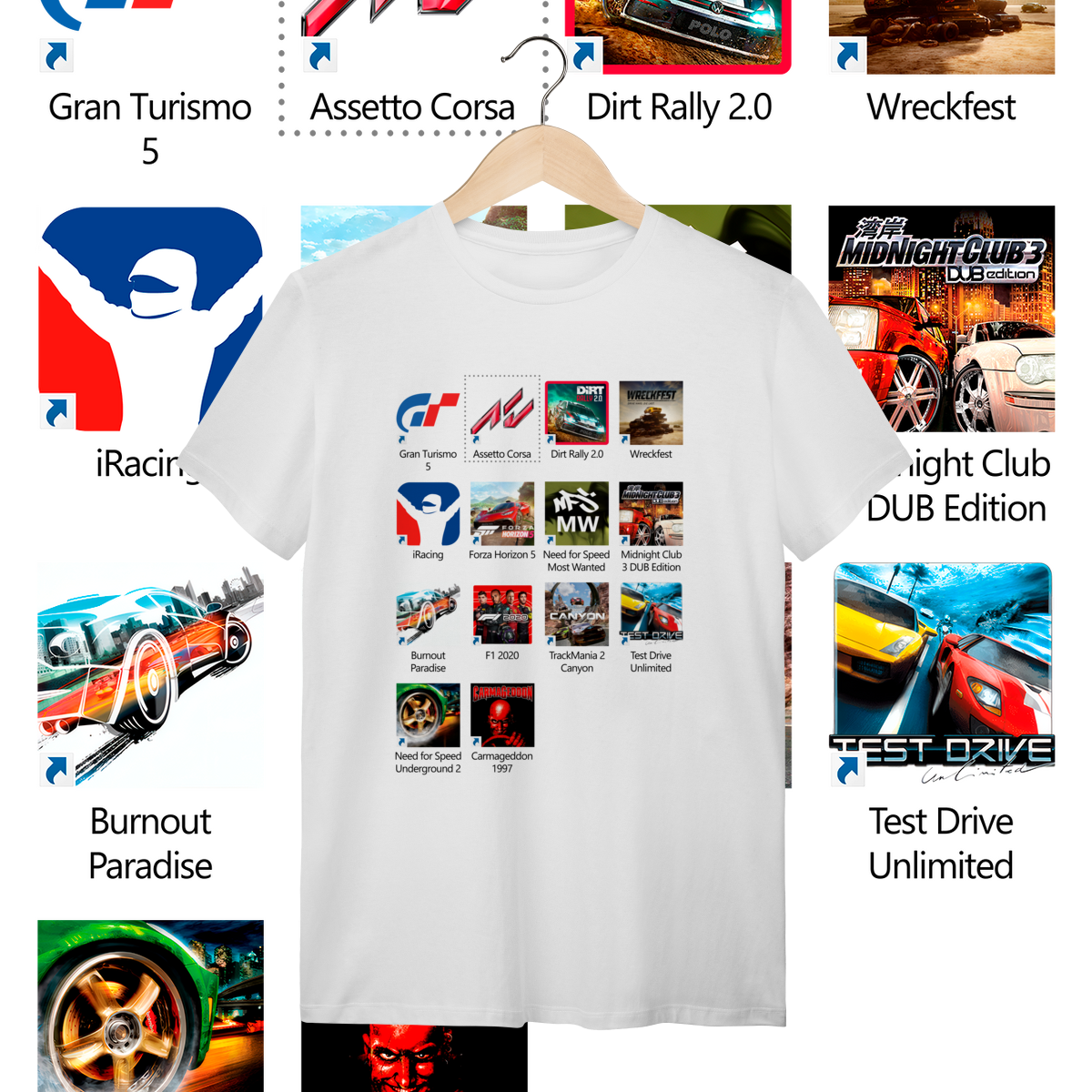 Camiseta Quality - Press Start to Race - STT023