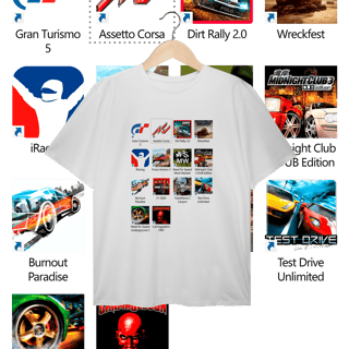 Camiseta Plus Size - Press Start to Race - STT023