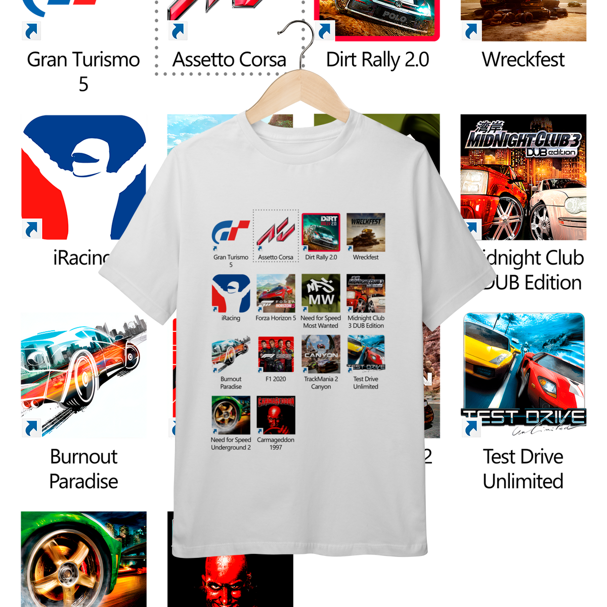 Camiseta Inf (10 a 14) - Press Start to Race - STT023