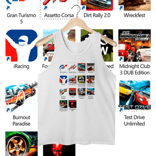 Regata Masculina - Press Start to Race - STT023