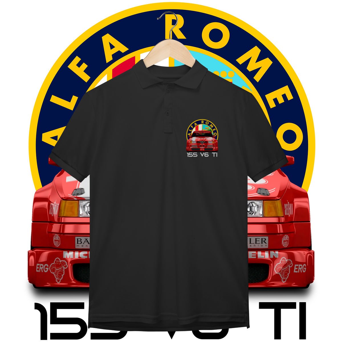 Polo Masculina Prime - Alfa Romeo 155 V6 TI DTM - STT022