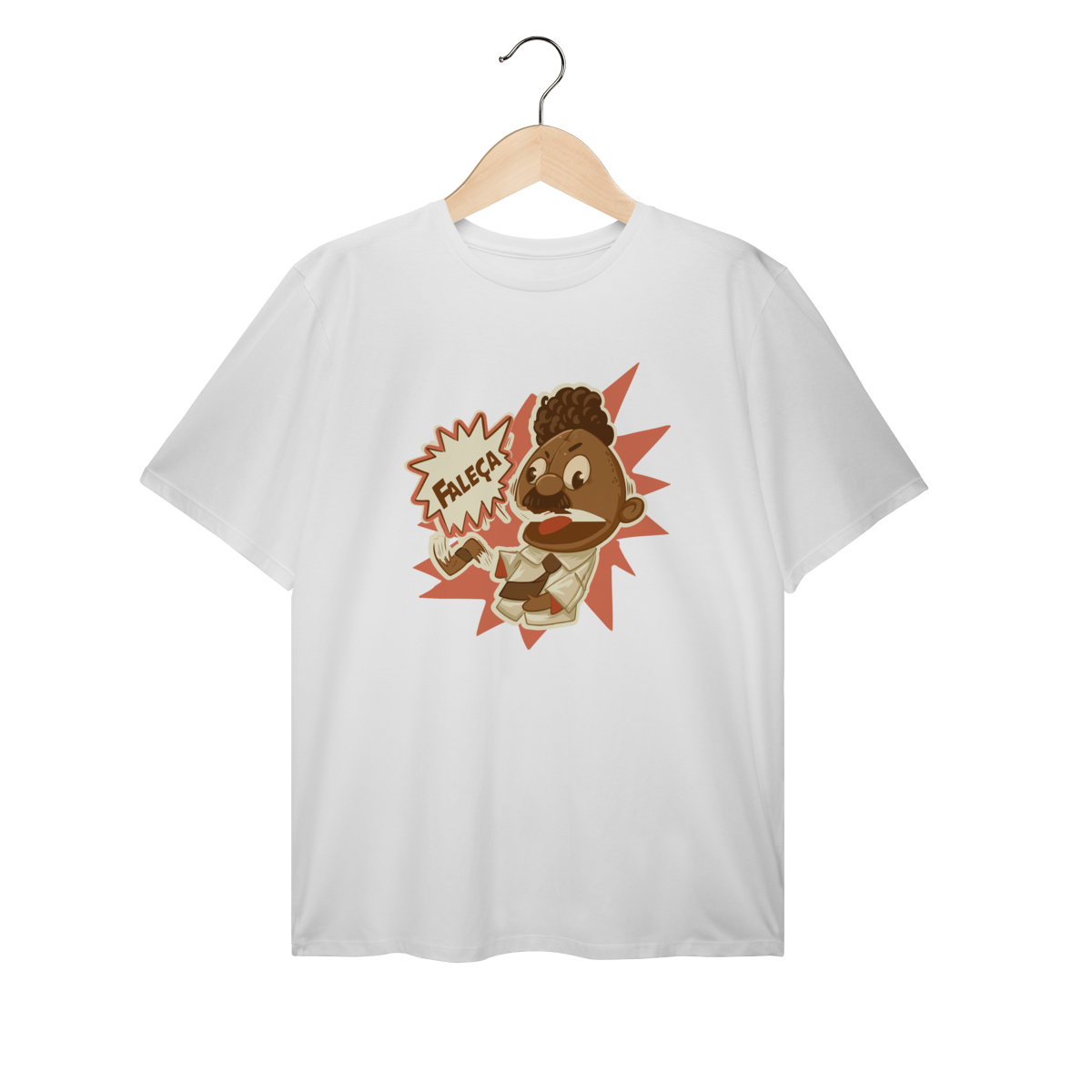 T-Shirt Plus Size Faleça Versão 01 Grande Centralizado